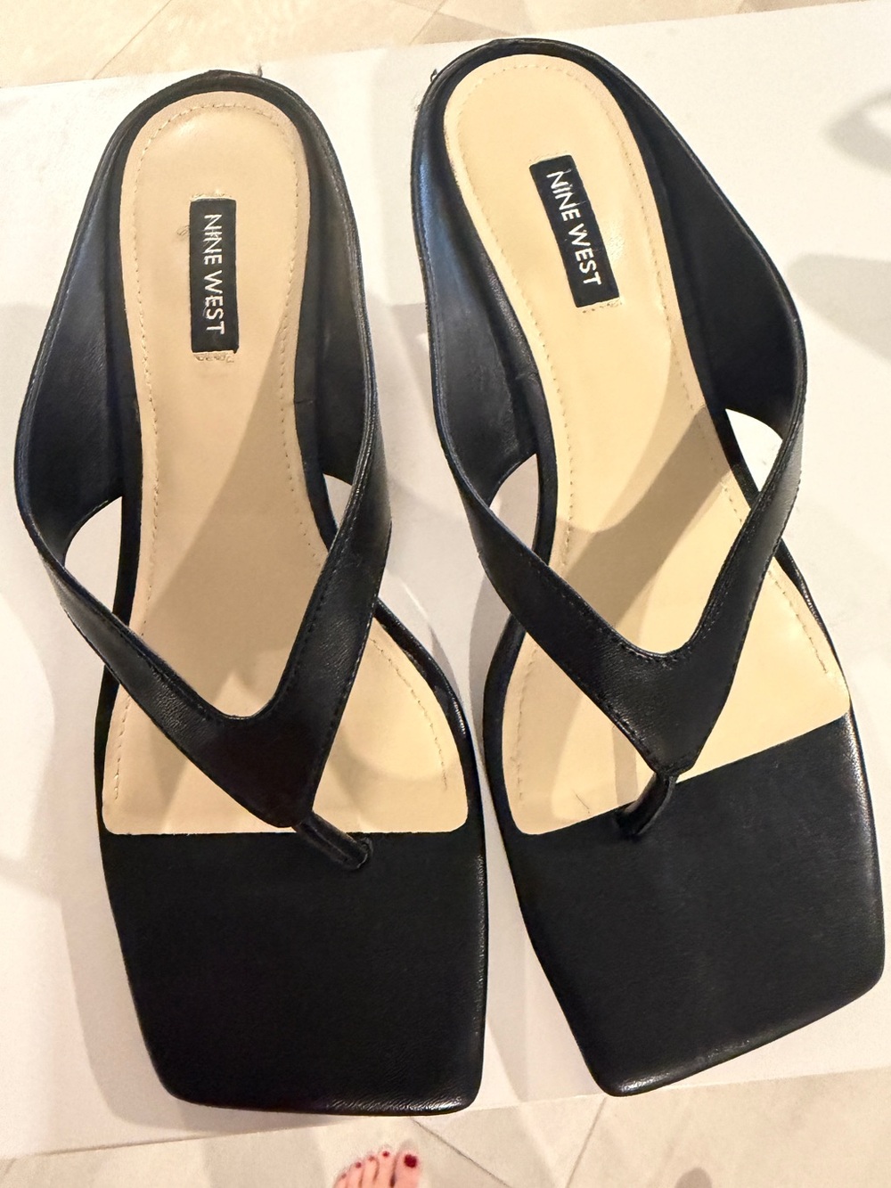 Nine West GOGO / Gogo 3 Block Heel Slide Sandal